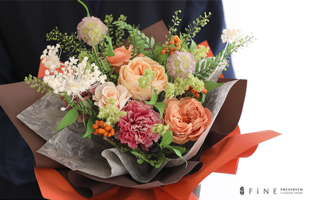 リンディ ブーケ - プリザーブドフラワー 敬老の日 2025花束 花束贈呈