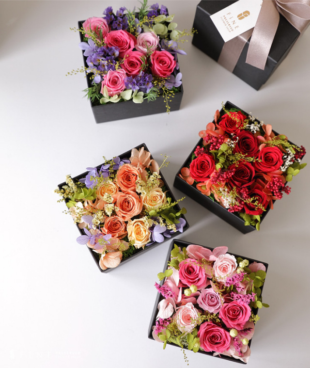 ラナローズ - ボックスフラワー フラワーボックス 敬老の日 ギフト 花