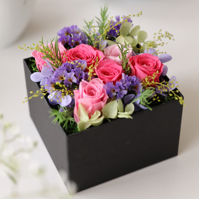 ラナローズ - ボックスフラワー フラワーボックス 敬老の日 ギフト 花