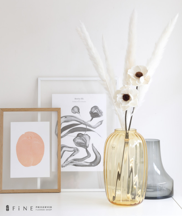 HOLMEGAARD ベース(アンバー)H25.5cm｜ギフト/プレゼント/ガラス/花器