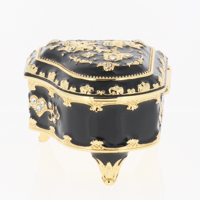 アンチモニー ピアノ型宝石箱オルゴール【ブラック】DY-3097