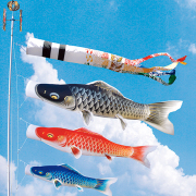 鯉のぼり,山本寛斎,かぜいろ,3匹6点セット,五月人形,東旭,こいのぼり