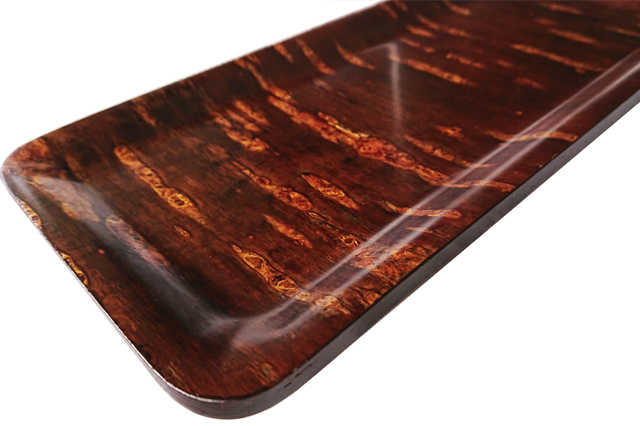 秋田の伝統工芸品「樺細工」製,お釣り入れ（コイントレー）,トレイ