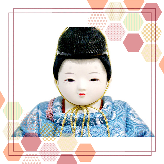 雛人形 吉徳大光 木目込み人形 親王平飾り(331-749)/ひな人形