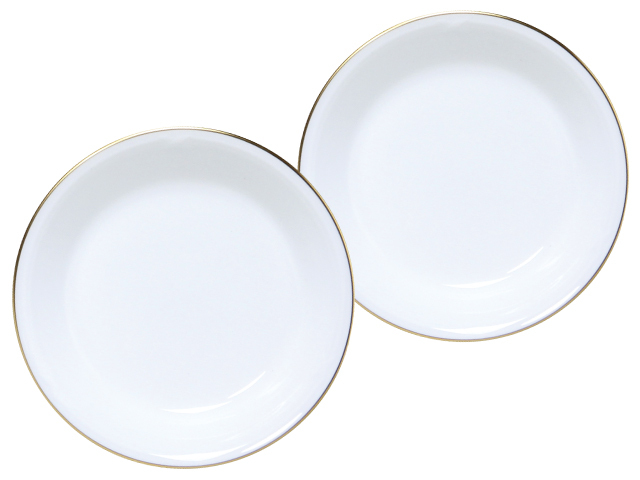直営店限定＞ゴールドライン 11cm小皿ペアセット