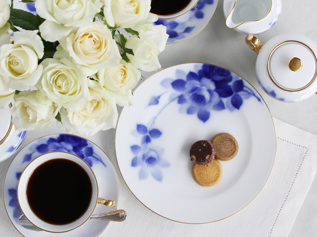 ブルーローズ（8011） カップ&ソーサー6客セット