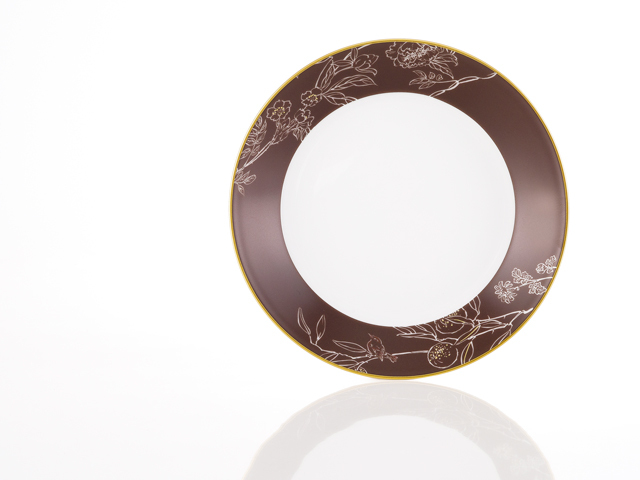 大倉陶園×千總】静寂の庭 ミニプレート