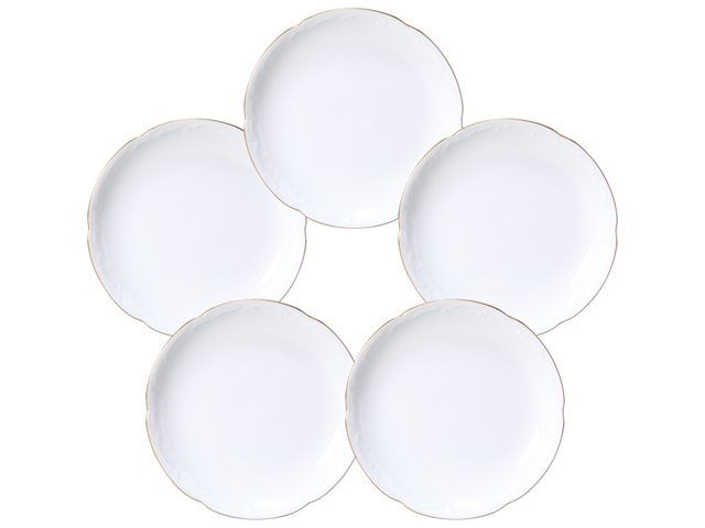 ゴールドライン 15cm銘々皿5枚揃