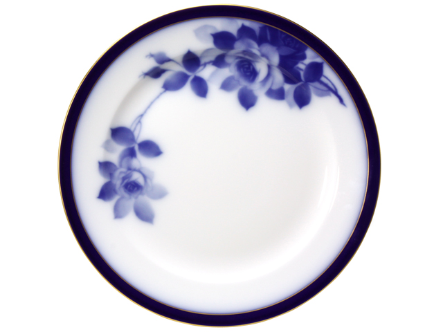 大倉陶園100周年記念ブルーローズ 26cmミート皿
