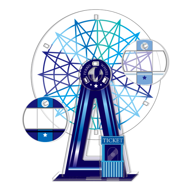 デスクトップアクリルかんらんしゃ 夜景観覧車