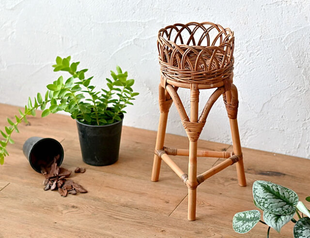 ラタン フラワースタンド | ゼネラルストア オルネ