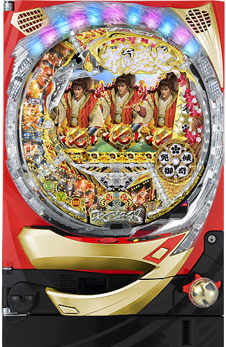 ニューギン CR花の慶次～愛H‐V 中古パチンコ実機 [枠名：KAZE] [4ch