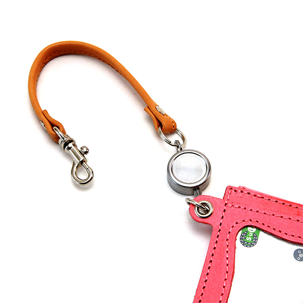 シーク』(全5色)MAINE/リール付き パスケース レザー 定期入れ IC