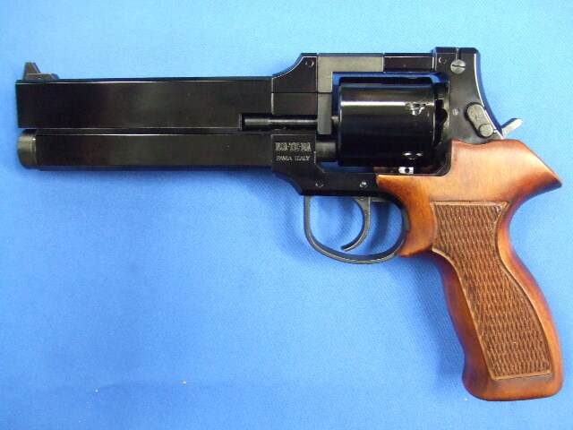 マテバ リボルバー Wディープブラック 木製グリップ リアルX