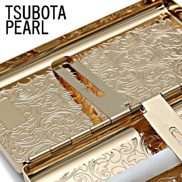 坪田パール シガレットケース カジュアルメタルゴールドアラベスク 14