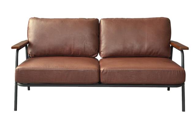 ソフトレザー2人掛けソファ｜北欧ヴィンテージ家具アンバーデザイン