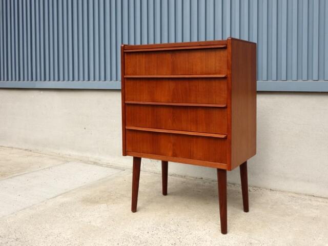 ヴィンテージ4段チェスト｜北欧家具通販・アンバーデザイン