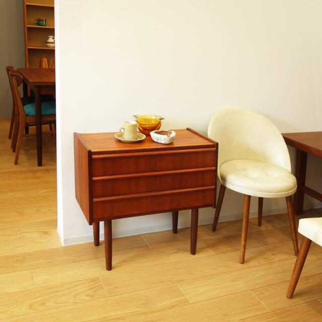 北欧ヴィンテージ3段チェスト｜北欧家具通販・アンバーデザイン