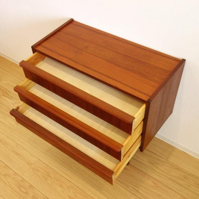 北欧ヴィンテージ3段チェスト｜北欧家具通販・アンバーデザイン