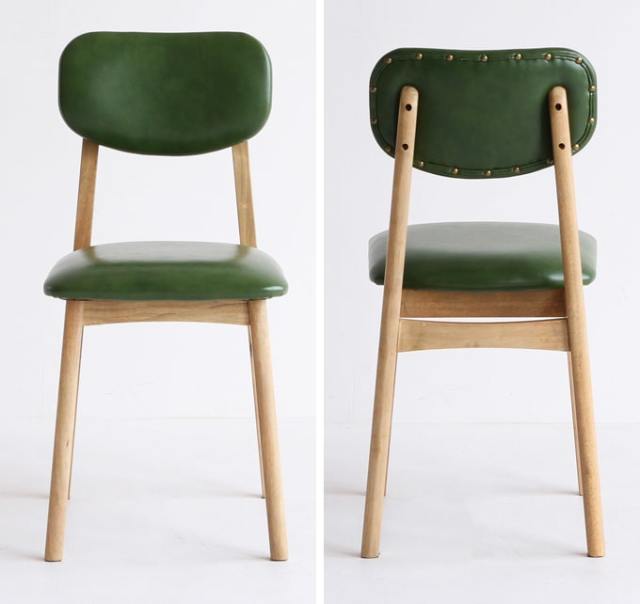 レトロナチュラルな木製ダイニングチェア｜アンバーデザイン