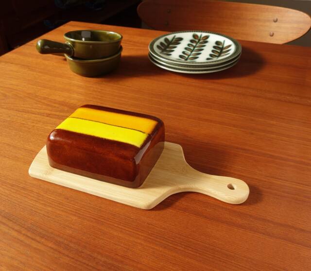 ヴィンテージ陶器バターケース蓋｜アンバーデザイン