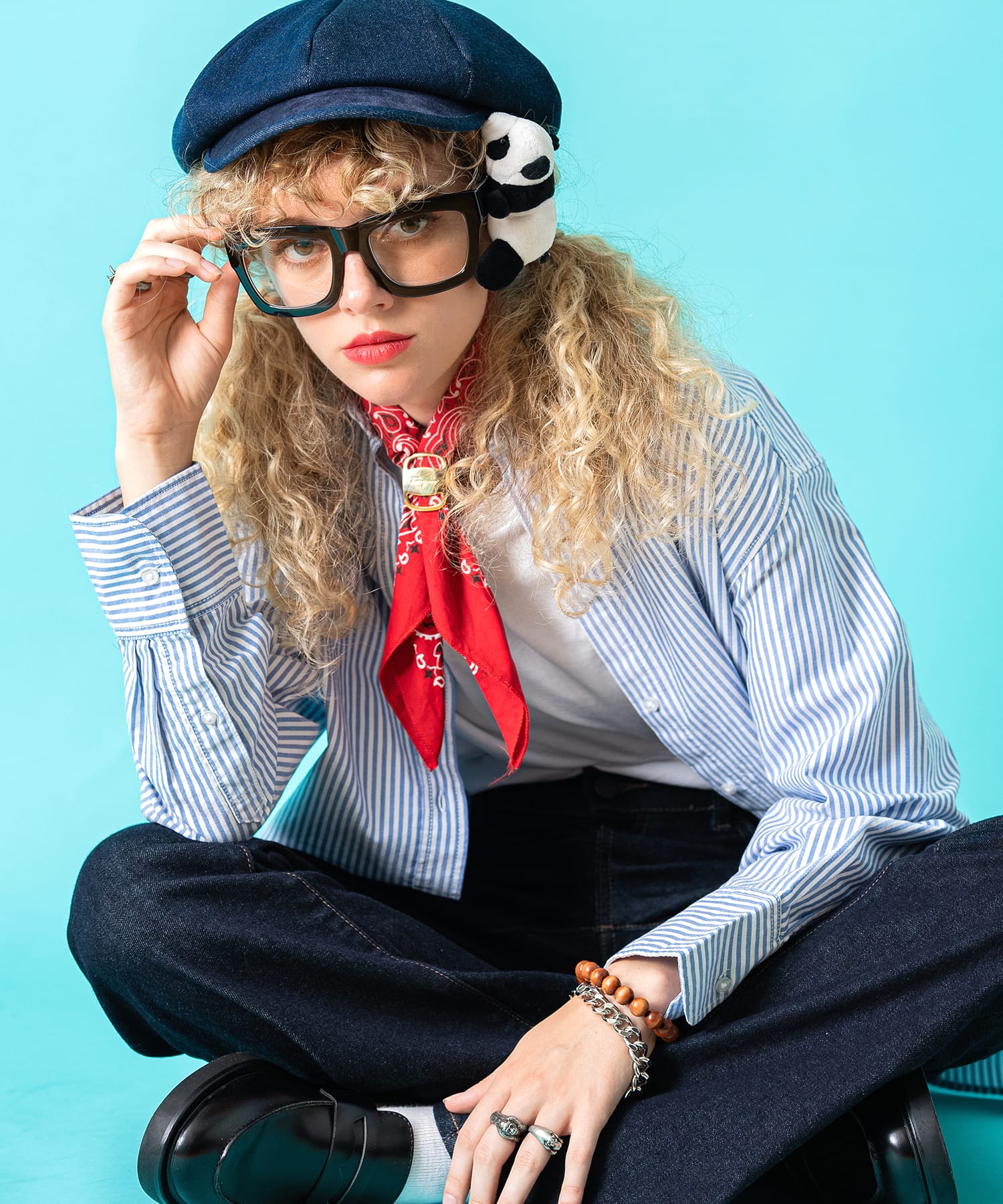 TEDDY ankoROCK ビッグスクエアメガネ / メンズ レディース ユニ