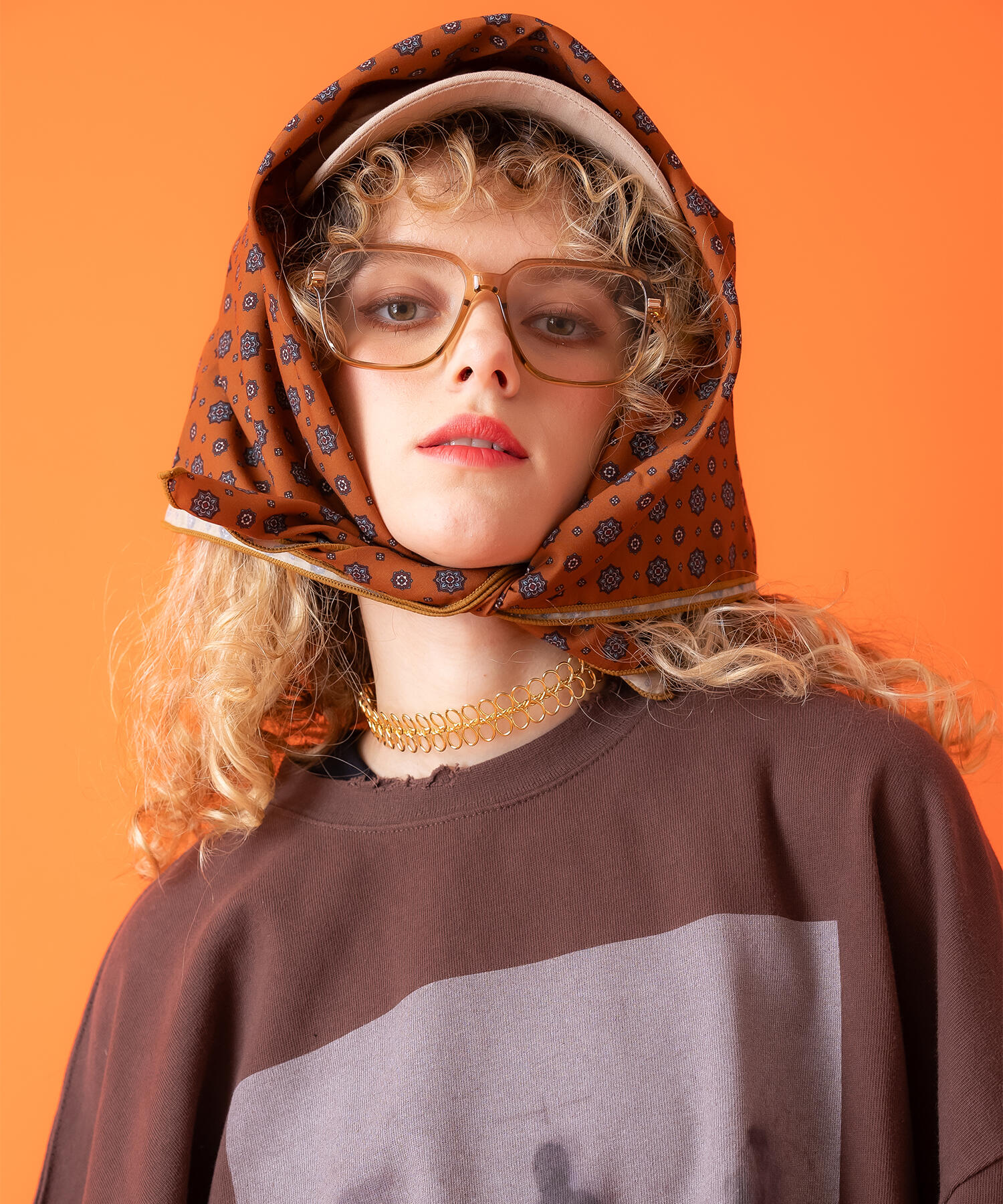 月桂樹ワイドメタルチョーカー / レディース メンズ ユニセックス