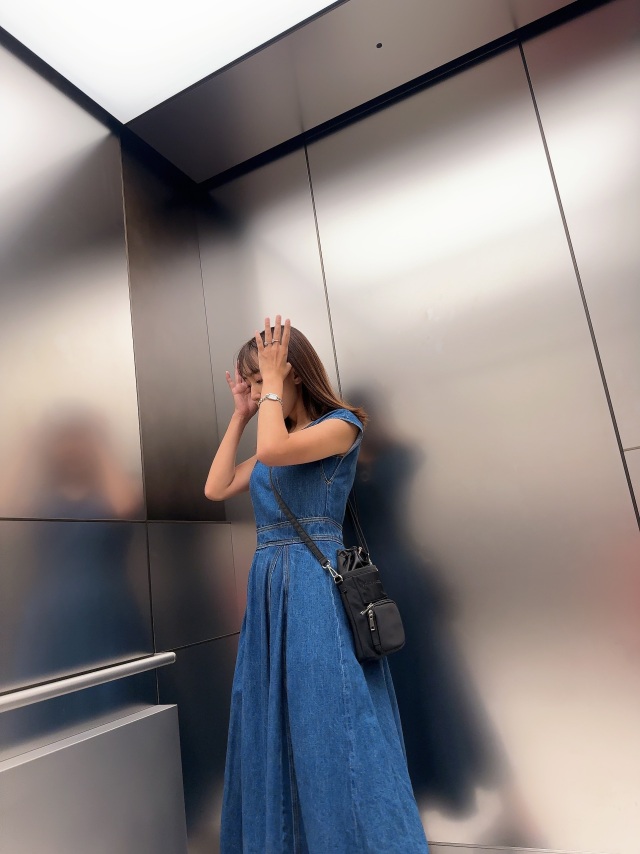 selva secreta】巾着Phone Shoulder BAG(greige)