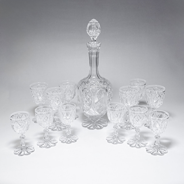 フランス 1900年代初頭 クリスタルガラス Baccarat バカラ サービス