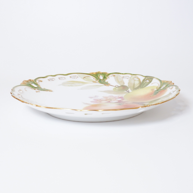 ドイツ 1890年代 磁器 NYMPHENBURG ニンフェンブルク 果実紋プレート