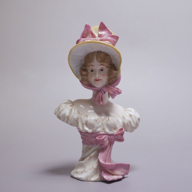 ドイツ 1880年代 磁器 MEISSEN マイセン 貴婦人オブジェ