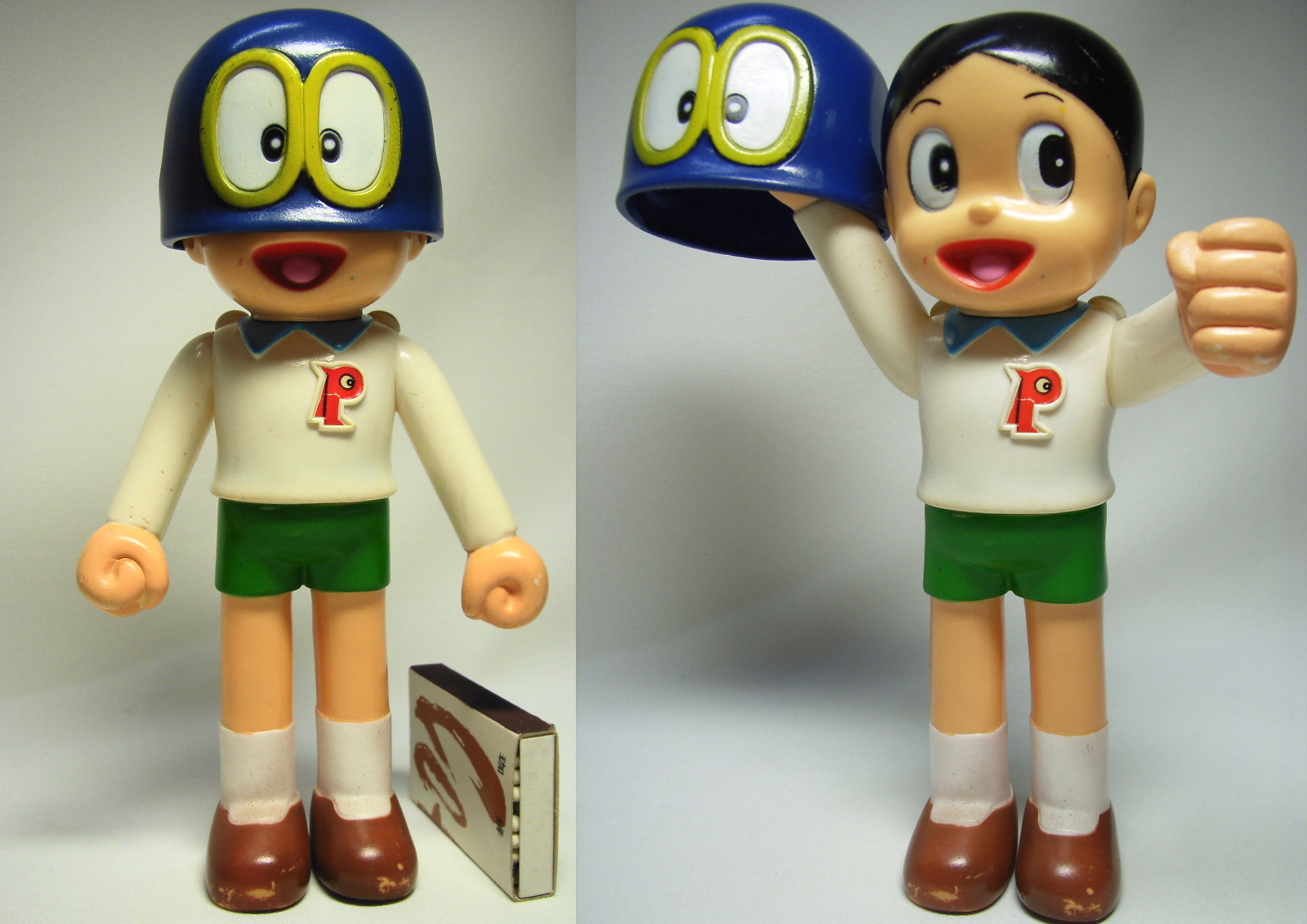 レア☆バンダイ パーマン ソフビ人形 マスク付き 当時の物 【TO2367】