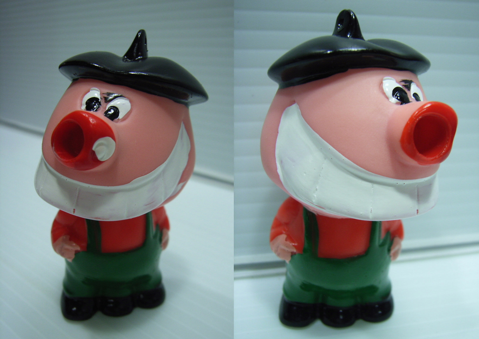 美品☆鼻血ブー ガキ夫 ソフビ人形 7．0cm 当時物 マーク有 谷岡