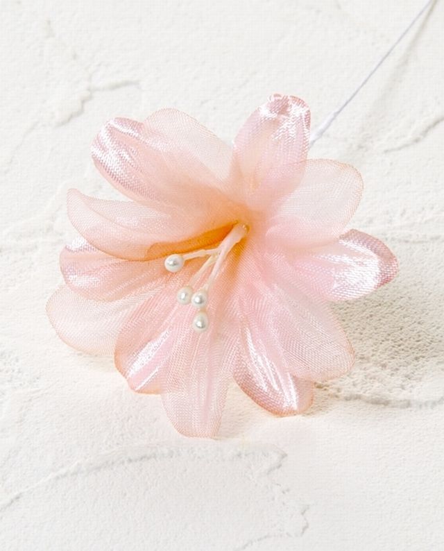 アートフラワーパーツ・染花 ・布花】シェリー／オレンジ 造花 アート