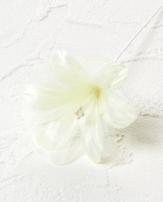 アートフラワーパーツ・染花 ・布花】シェリー／ライムグリーン 造花