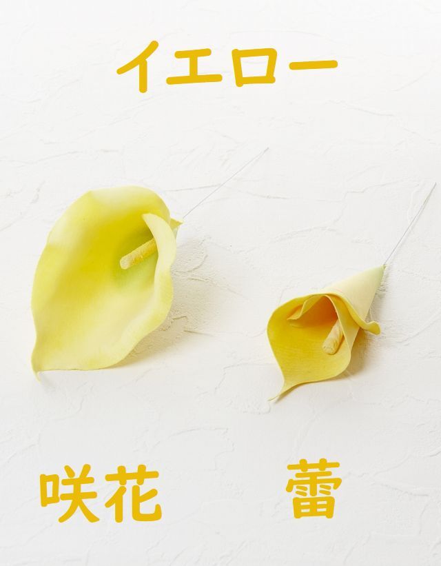 アートフラワーパーツ・造花・染花・布花】カラー（蕾） 造花 アート