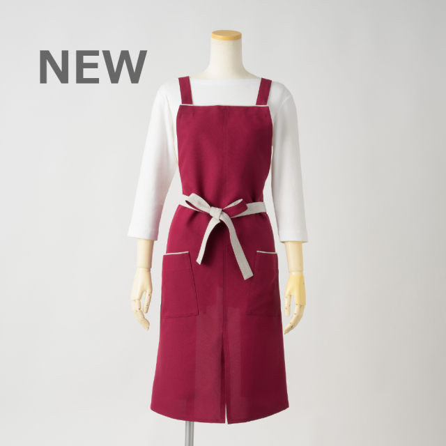 男女兼用エプロン【黒】撥水撥油ポリエステル100％・ノーアイロン♪