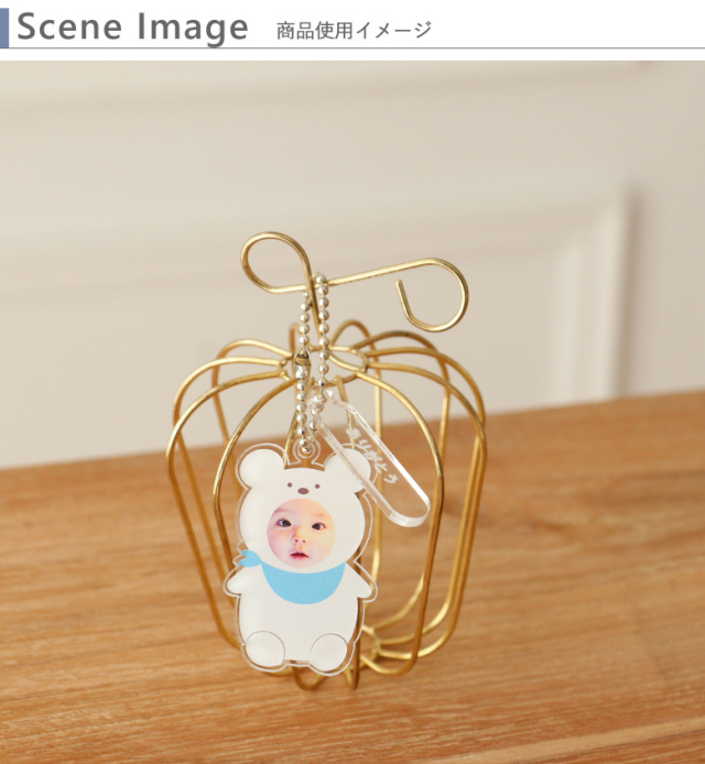 一輪花今治タオルブーケ＋写真入り着ぐるみキーホルダーセット