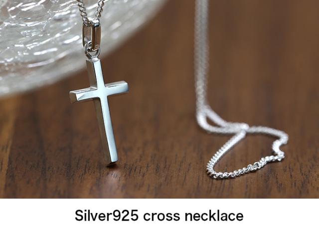 シルバー925 クロス ネックレス メンズ レディース 喜平 チェーン