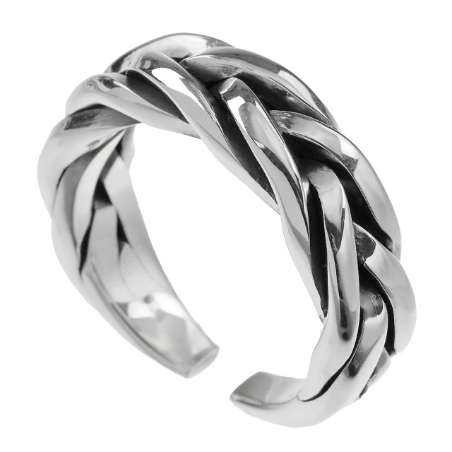 スネーク メッシュ リング 指輪 [シルバーリング] 編み込み 送料無料