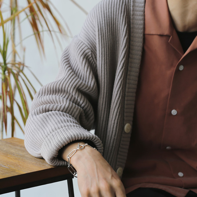 10mm Tバーチェーンブレスレット シルバー925 アクセサリー