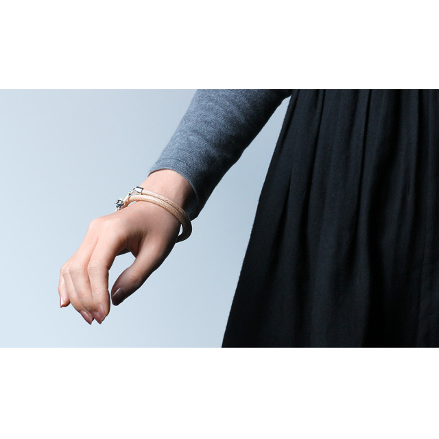 FLUI (フルイ) ブランド ツイン レザー ブレスレット メンズ