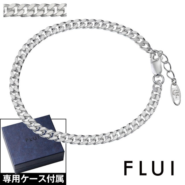 FLUI (フルイ) ブランド 喜平 チェーン ブレスレット 4mm メンズ
