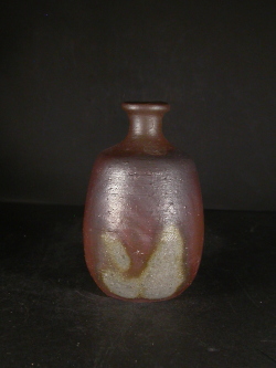 備前焼 登窯 備前焼窯元 山麓窯 中村 朝男 桟切徳利1 備前焼卸・小売