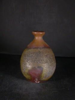 備前焼 登窯 備前焼ベテラン作家 行吉 素心 共箱付き桟切・黄ゴマ徳利