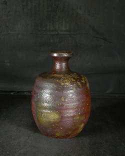 備前焼 登窯 備前市無形文化財 佐藤 苔助 共箱付き桟切・黄ゴマ徳利3