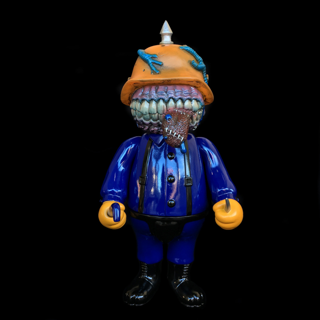 Frank Kozik x BlackBook Toy:A Clockwork Hateball Hate Orange