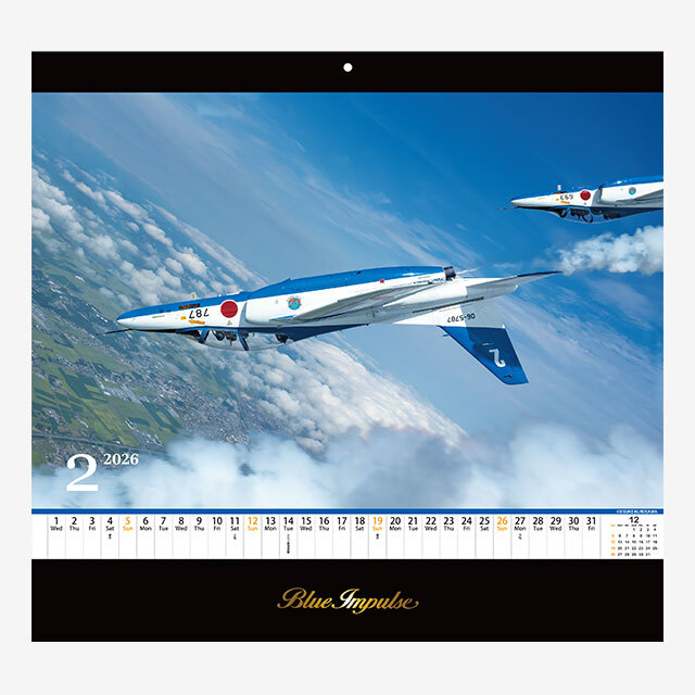 ブルーインパルス グッズ】ブルーインパルス 壁掛けカレンダー 2026