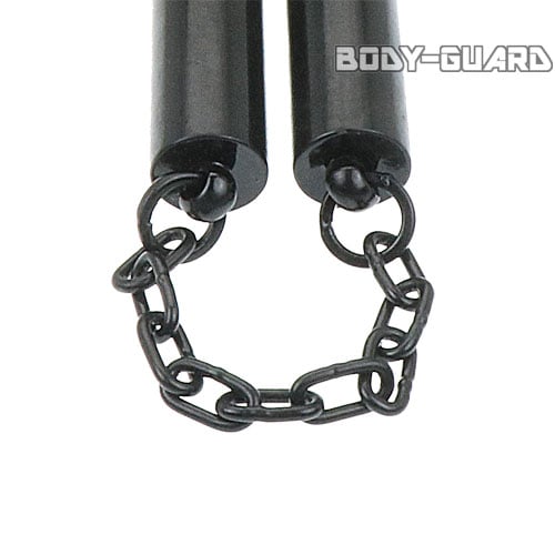 金属製 ストレートヌンチャク フルブラック