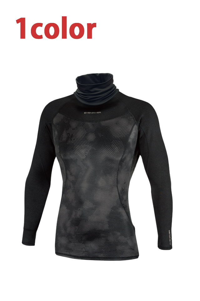 防寒インナー】極厚地の裏起毛ヒートボディネオクールネックシャツGTZ-16